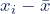 x_{i}-\bar{x}