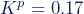K^p = 0.17